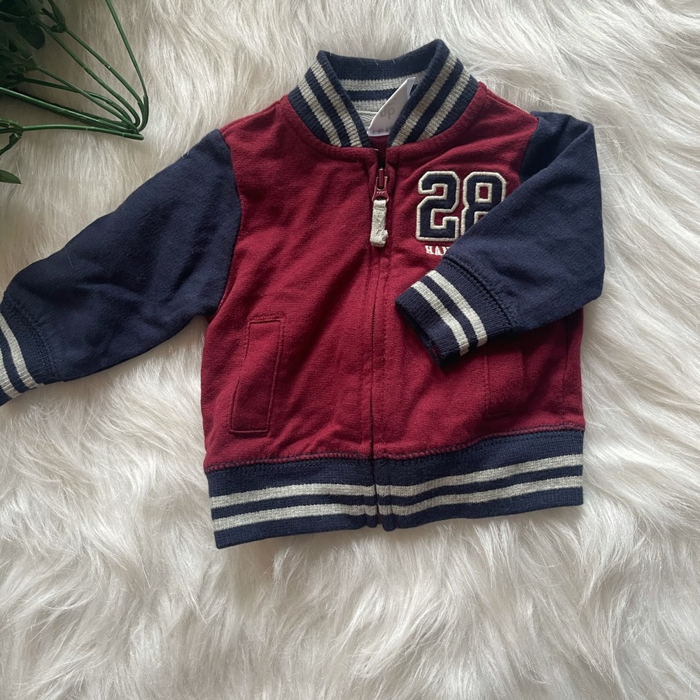 Carter’s NB Baby Blue and Red Jacket. Comes from smoke Free Home.